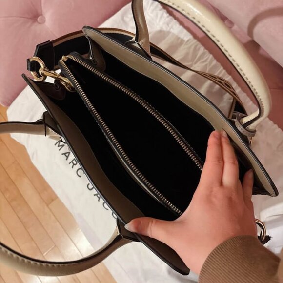 (BRAND NEW) MARC JACOBS Big Shot Color Block Saffiano Leather Satchel - Picture 5 of 10